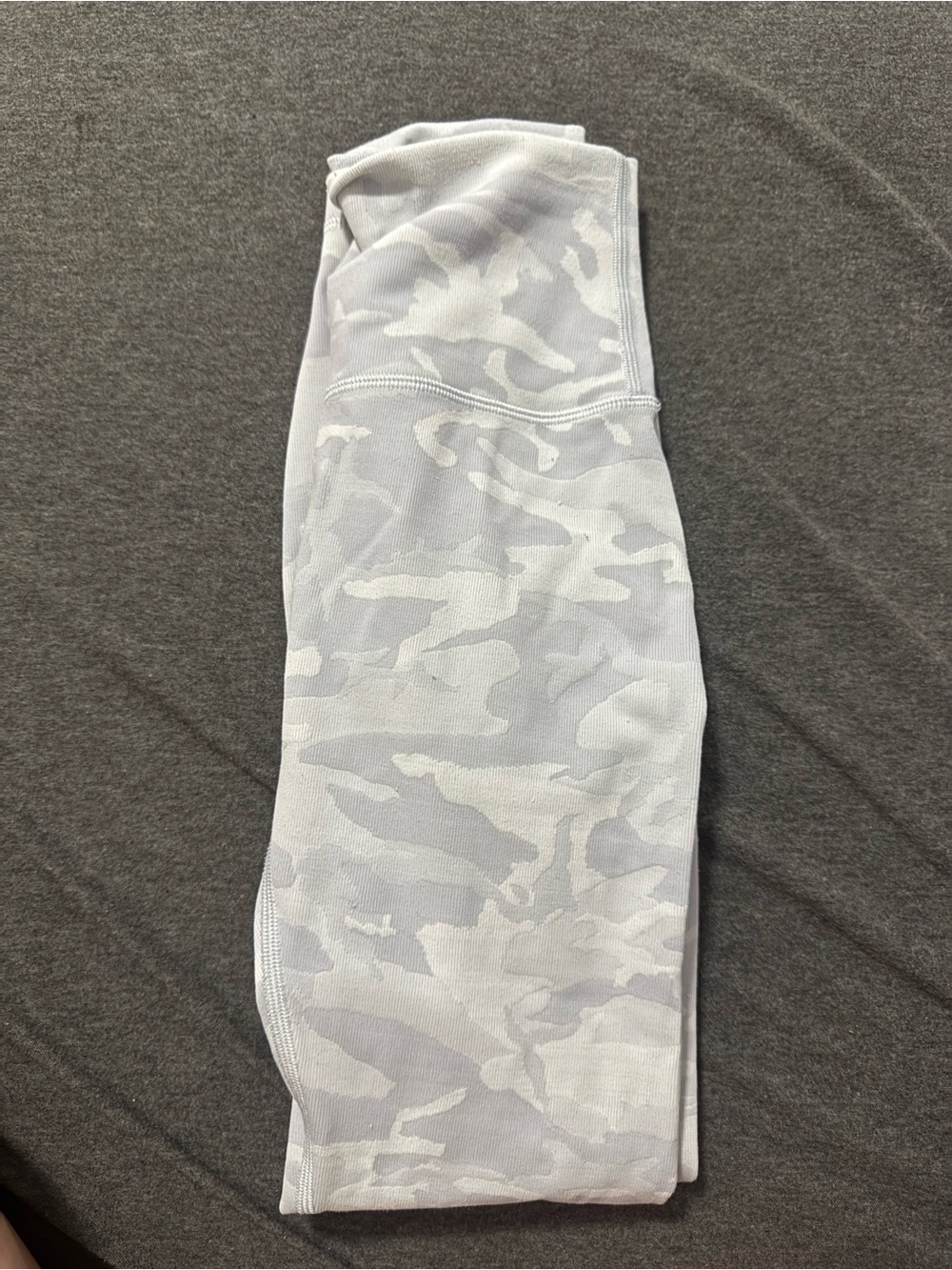 White Camo High-Waist Leggings